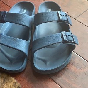 Blue sandals